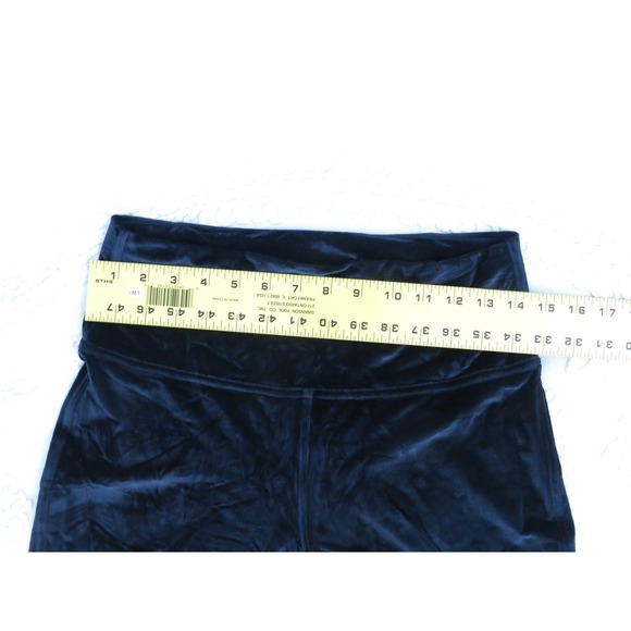 Lululemon Wunder Under Tight Black Velvet Leggings Womens 10 28" Lounge - Picture 5 of 7